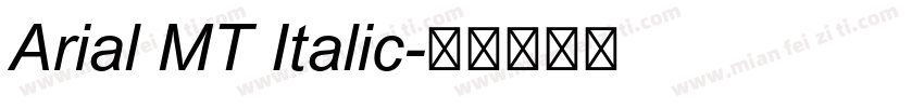 Arial MT Italic字体转换